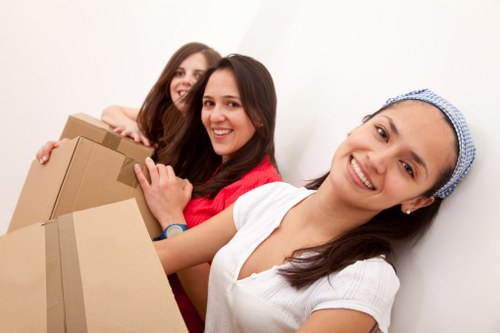 Local moving van helping with furniture transport in Cannhall