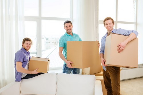 Sustainable moving team focusing on reuse, recycling, and waste reduction