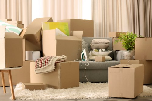 Careful handling of household furniture during a Cannhall removal