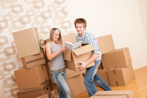 Careful wrapping and labelling during packing services in Cannhall